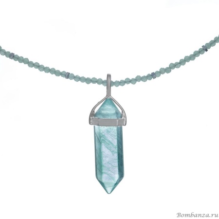 Колье Lanzerotti, Ispirazione, кварц, гематит, кристаллы, LZ-24.10-432 зеленый