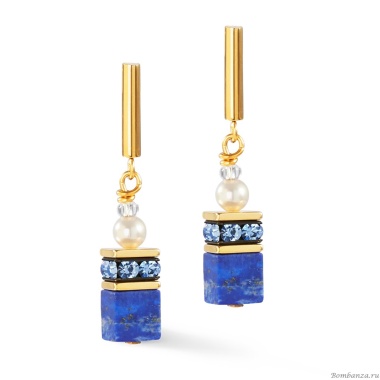 Серьги Coeur de Lion, Blue-Gold, 5086/21-0716 Серьги Coeur de Lion, Blue-Gold, 5086/21-0716