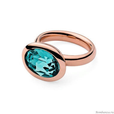 Кольцо Qudo, Tivola Light Turquoise 17.2 мм 631784/17.2 BL/RG Кольцо Qudo, Tivola Light Turquoise 17.2 мм 631784/17.2 BL/RG