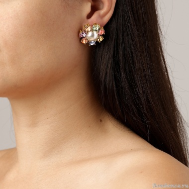 Серьги Dyrberg Kern, AUBRA SG PASTEL MULTI / WHITE PEARL, 460082 Серьги Dyrberg Kern, AUBRA SG PASTEL MULTI / WHITE PEARL, 460082