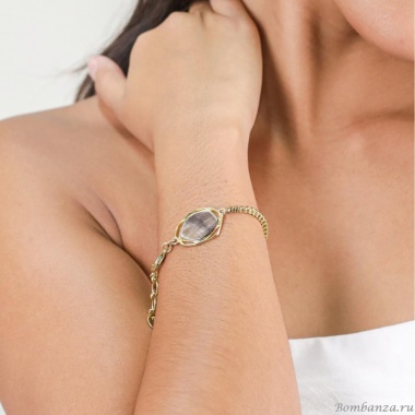 Браслет ORI TAO, Reflet, с черным перламутром, OT25.2-13-69400 золотистый