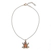 Колье Alcozer&J, лягушка с халькопиритом и рубином, AL2411-C68GA24 золотистый