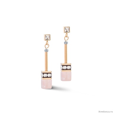 Серьги Coeur de Lion, Rose-Grey, 3035/21-1912 Серьги Coeur de Lion, Rose-Grey, 3035/21-1912