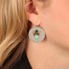 Серьги TARATATA, Celeste, смола, бусины, стразы и кабошон, TT-W23-09762-104 бирюзовый Серьги TARATATA, Celeste, смола, бусины, стразы и кабошон, TT-W23-09762-104 бирюзовый