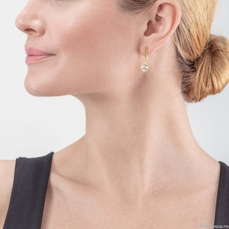 Пусеты Coeur de Lion, Crystal-Gold 6006/21-1816. Германия