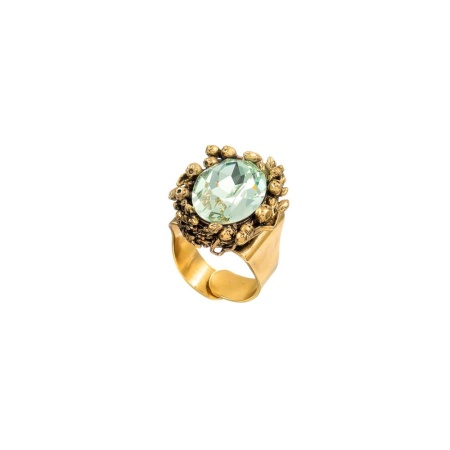 Кольцо Celeste G, разъемное, с кристаллом Swarovski, CS25.1-2079 мятный