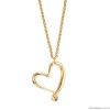 Колье Tucco, Cuore, c подвеской в форме сердца, TC-TMC19 золотистый