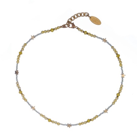 Чокер Lanzerotti, Limonata, с кошачьим глазом,звездами и кристаллами, LZ-23.04-168 золотистый