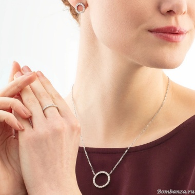 Колье Coeur de Lion, Crystal-Silver, 2057/10-1817 Колье Coeur de Lion, Crystal-Silver, 2057/10-1817