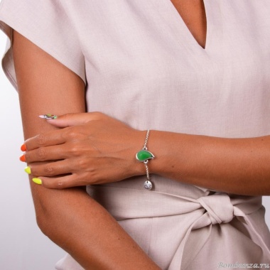 Браслет Tra-la-ra, Infinity, со вставкой из смолы, TLR23-231P005 мятный Браслет Tra-la-ra, Infinity, со вставкой из смолы, TLR23-231P005 мятный