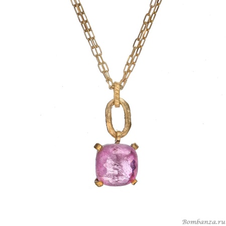 Колье Estrosia, с турмалиновым кристаллом, ES-CLM9-12A розовый
