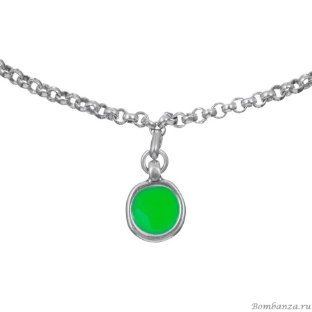 Колье Tra-la-ra, Fluor, с подвеской из смолы, TLR23-235P205 зеленый