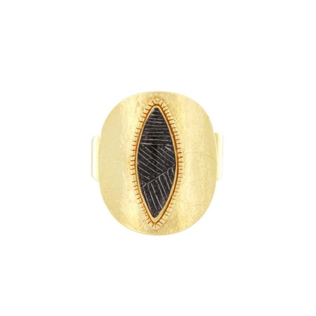 Кольцо TARATATA, Zebra, разъемное, с цветной смолой и узорами, TT-H25-04412-202 черный