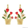 Серьги TARATATA, Basilic, с цветной смолой, TT-T23-04713-20M золотистый Серьги TARATATA, Basilic, с цветной смолой, TT-T23-04713-20M золотистый