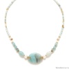 Колье Nature Bijoux, Honolulu, с амазонитом и жемчугом, NB24.1-15-43082 голубой Колье Nature Bijoux, Honolulu, с амазонитом и жемчугом, NB24.1-15-43082 голубой