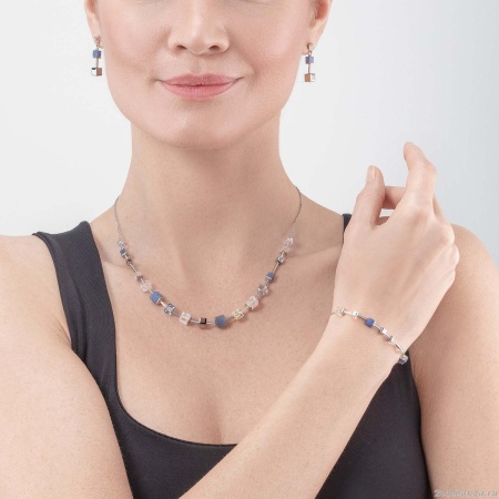 Браслет Coeur de Lion, Silver-blue  5074/30-0700. Германия