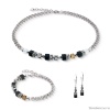 Серьги Coeur de Lion, Black-Silver, 3021/21-1317 Серьги Coeur de Lion, Black-Silver, 3021/21-1317. Германия