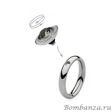 Шарм Qudo, Tondo Deluxe Black Diamond 647024 BW/S Шарм Qudo, Tondo Deluxe Black Diamond 647024 BW/S