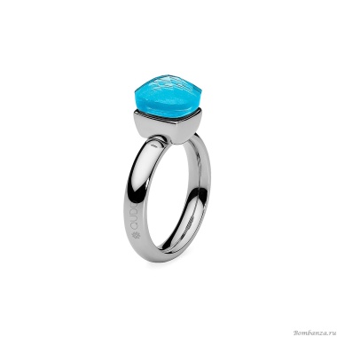 Кольцо Qudo, Firenze dark aquamarine 16.5 мм 610896/16.5 BL/S Кольцо Qudo, Firenze dark aquamarine 16.5 мм 610896/16.5 BL/S