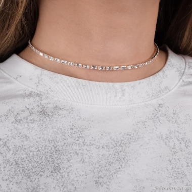 Колье Moon Paris, Ringo Queen, гривна, с кристаллами, MRQ-24.05-027 золотистый