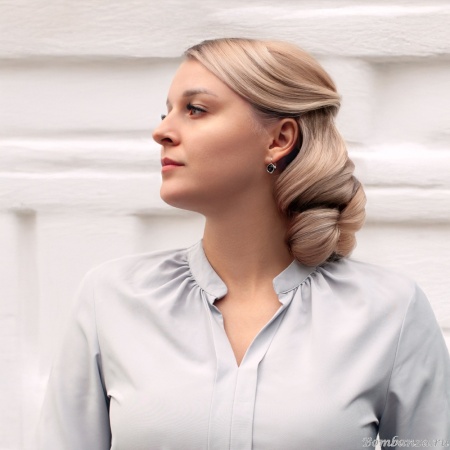 Серьги Fiore Luna, Jet, A1911.4 BW/S