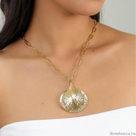 Колье ORI TAO, Petales, с лепестком, OT24.1-15-31712 золотистый