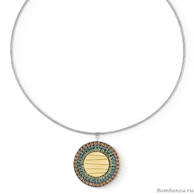 Колье Coeur de Lion, Multicolour Pastel Silver, 2037/10-1580 Колье Coeur de Lion, Multicolour Pastel Silver, 2037/10-1580
