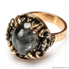 Кольцо Maurizio Mori обсидиан