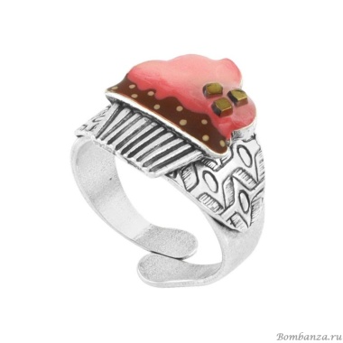 Кольцо TARATATA, Chapardeuse, разъемное, с цветной смолой и бусинами, TT-H24-07413-105 розовый Кольцо TARATATA, Chapardeuse, разъемное, с цветной смолой и бусинами, TT-H24-07413-105 розовый