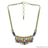 Колье Taratata, Nuances с цветной эмалью, стеклянными бусинами и текстилем
