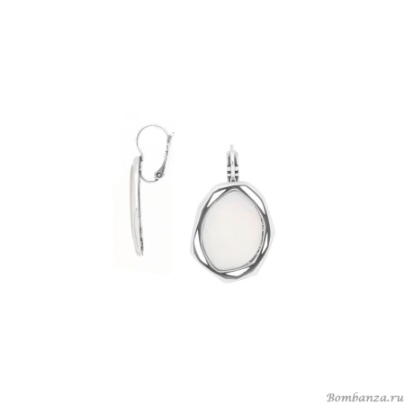 Серьги Ori Tao, Reflet, с перламутром, OT25.2-12-32227 серебристый
