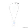 Колье Catherine Bijoux, The three sides of the triangle, с кристаллом, CB24.2-5307AS синий