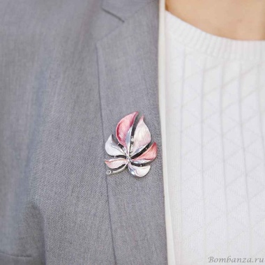 Брошь Shadore, Лист резной