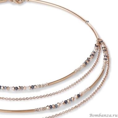 Колье Coeur de Lion, Rose Gold-Grey 5040/10-1200 Колье Coeur de Lion, Rose Gold-Grey 5040/10-1200. Германия