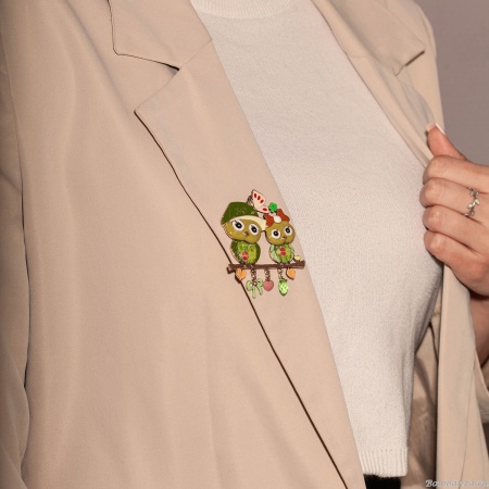 Брошь Shadore, Совы