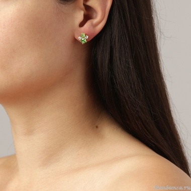 Серьги Dyrberg Kern, BILLIS  SG LIGHT GREEN, 460048 Серьги Dyrberg Kern, BILLIS  SG LIGHT GREEN, 460048