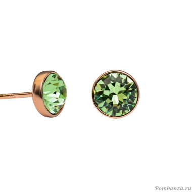 Пусеты Fiore Luna, Peridot