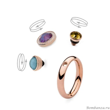 Кольцо Qudo, - База Basic Small Gold 15.2 мм 627063 RG Кольцо Qudo, - База Basic Small Gold 15.2 мм 627063 RG