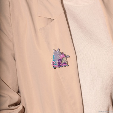 Брошь Shadore, Котики