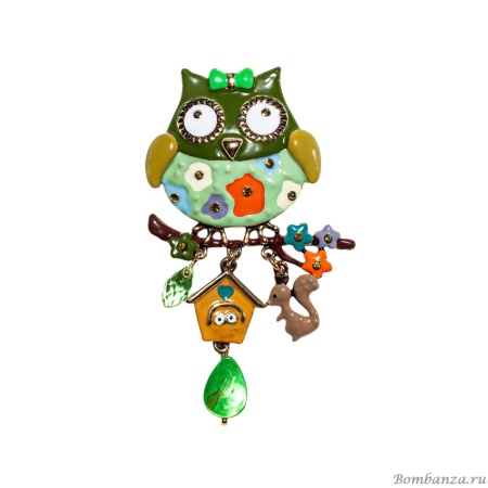 Брошь Shadore, Сова с домиком