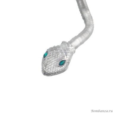 Браслет-колье Moon Paris, в форме змеи, с кристаллами, Mo-Y24.11-077 серый Браслет-колье Moon Paris, в форме змеи, с кристаллами, Mo-Y24.11-077 серый