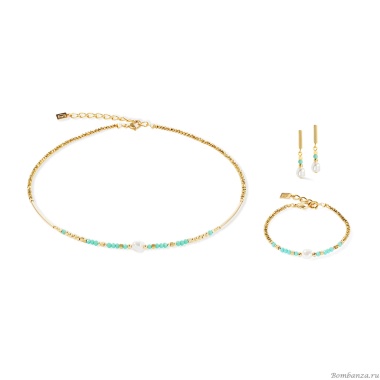 Колье Coeur de Lion, Mint Green, 4358/10-0522 Колье Coeur de Lion, Mint Green, 4358/10-0522