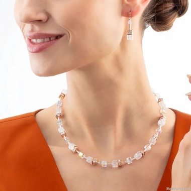 Серьги Coeur de Lion, White-Rose Gold, 3018/21-1425 Серьги Coeur de Lion, White-Rose Gold, 3018/21-1425