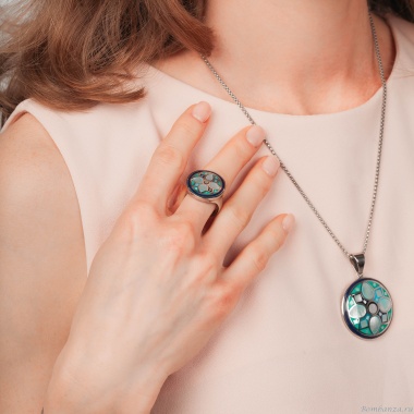 Кольцо Fiore Luna, KR01688-3/8 BL/S