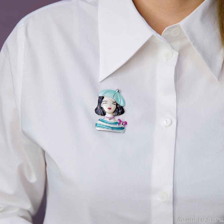 Брошь Shadore, Девочка в берете