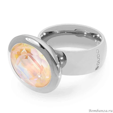 Кольцо Qudo, TIVOLA big S ivory cream delite  17.8 мм, 651863/17.8 BW/S Кольцо Qudo, TIVOLA big S ivory cream delite  17.8 мм, 651863/17.8 BW/S