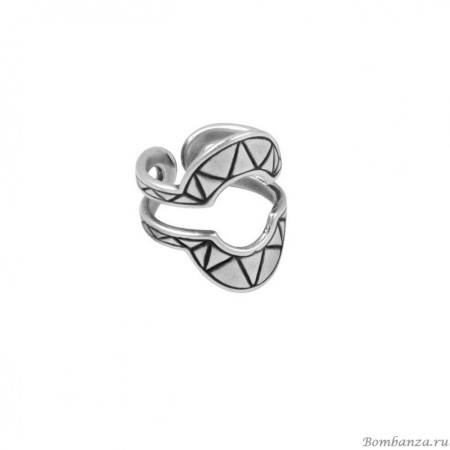 Кольцо Ciclon, Amanecer, разъемное, металл, с гравировкой, CN-212502 (серебристый)
