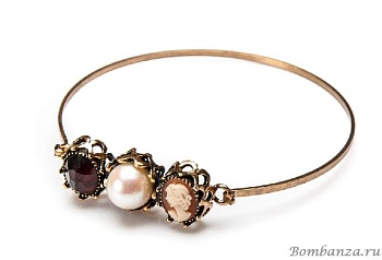 Браслет Maurizio Mori, обруч, короны, камея, MM-BR170782