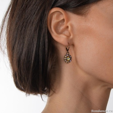 Серьги Lanzerotti, Sfarfallio, с кристаллами, LZ-24.01-096 золотистый