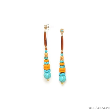 Серьги Nature Bijoux, Lhassa, говлит, жемчуг, кокос, рог, NB24.1-12-79368 коричневый Серьги Nature Bijoux, Lhassa, говлит, жемчуг, кокос, рог, NB24.1-12-79368 коричневый